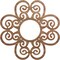 Ekena Millwork Cohen Wood Fretwork Pierced Ceiling Medallion, Walnut, 20"OD x 6 7/8"ID x 3/8"T CMWP20X20X0375COWA - alternate 1